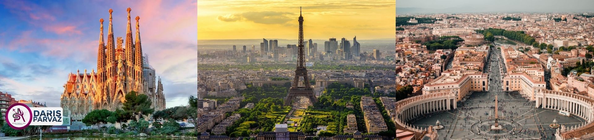 تور بارسلونا پاریس رم