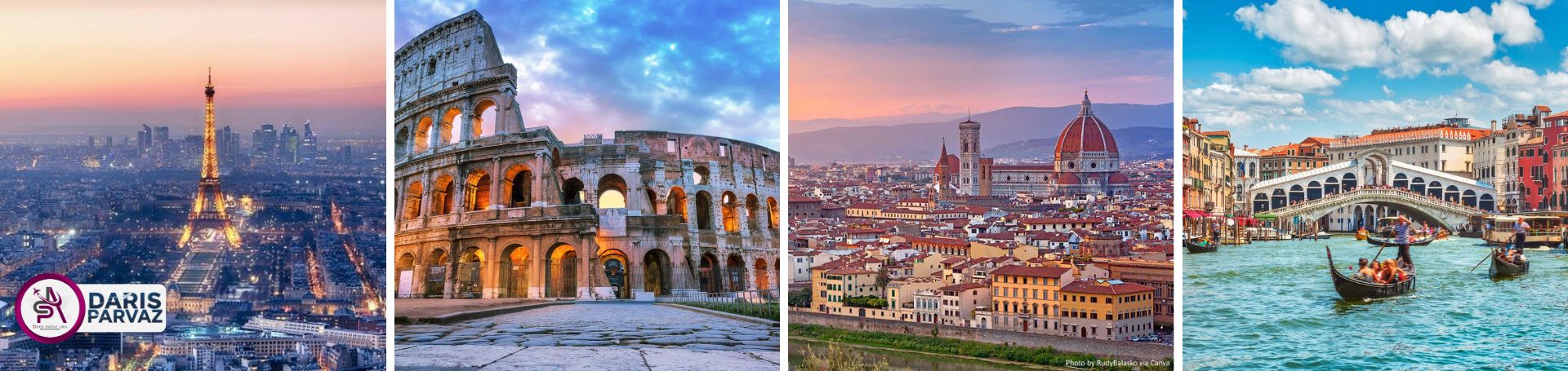 تور پاریس، رم، فلورانس، ونیز