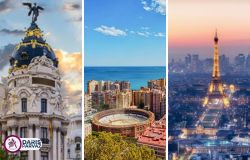 تور مادرید مالاگا پاریس