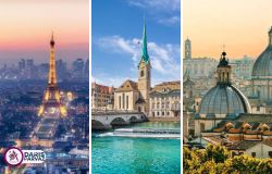 تور پاریس زوریخ رم